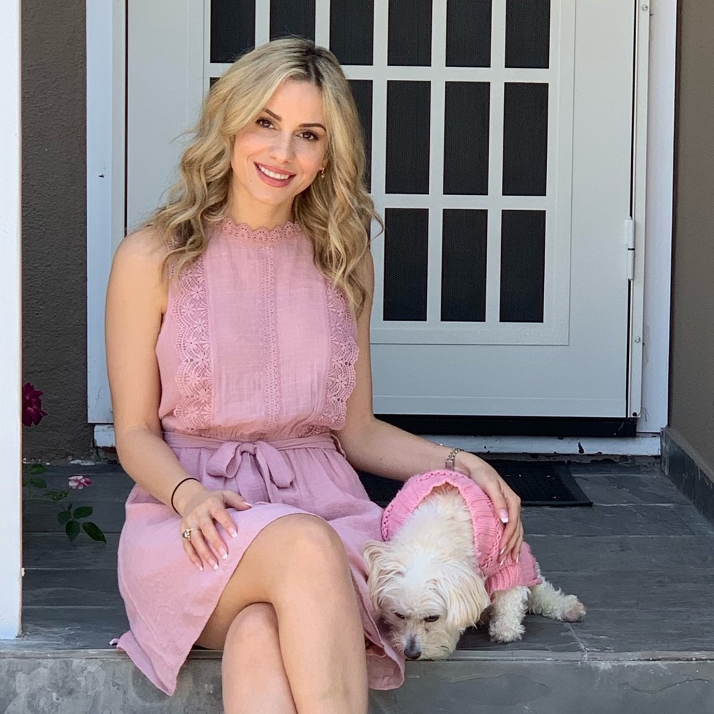 Pink date dress